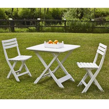Folding Table and 2 Chairs Set