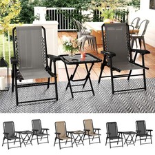 3 Pieces Folding Bistro Set