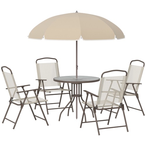 Outsunny 6pc garden dining set - outsunny,