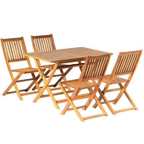 5pcs acacia wood outdoor - 5pcs,