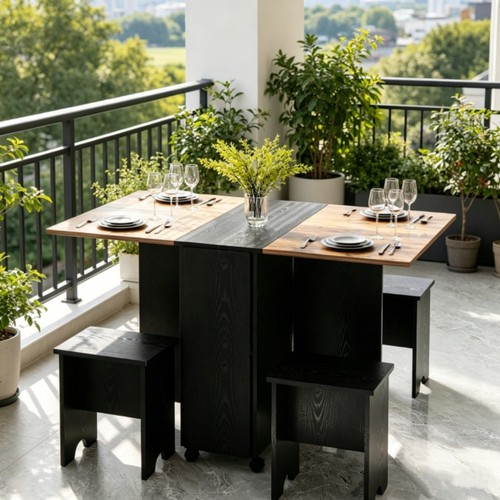 Folding dining table and - table,