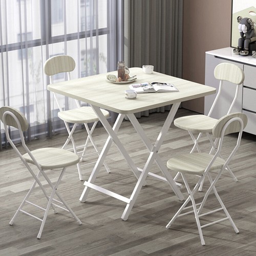 Folding dining table and 6 - dining,